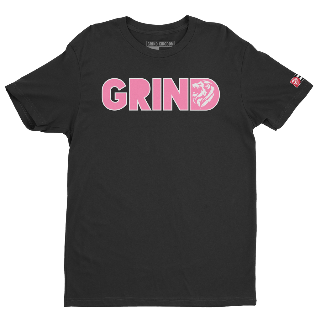 Grind Lion Tee - Panthera Pink