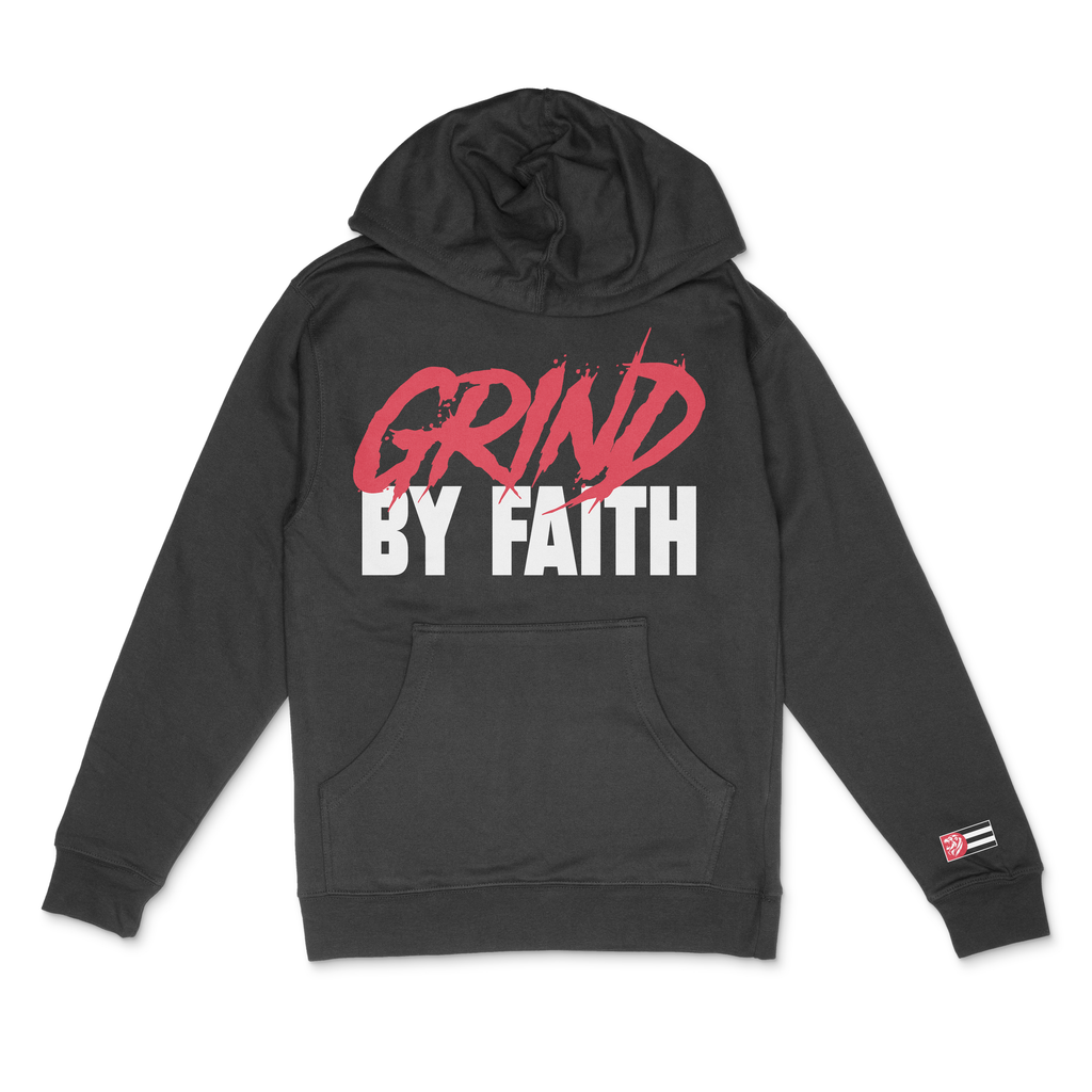 Grind By Faith Hoodie - Black